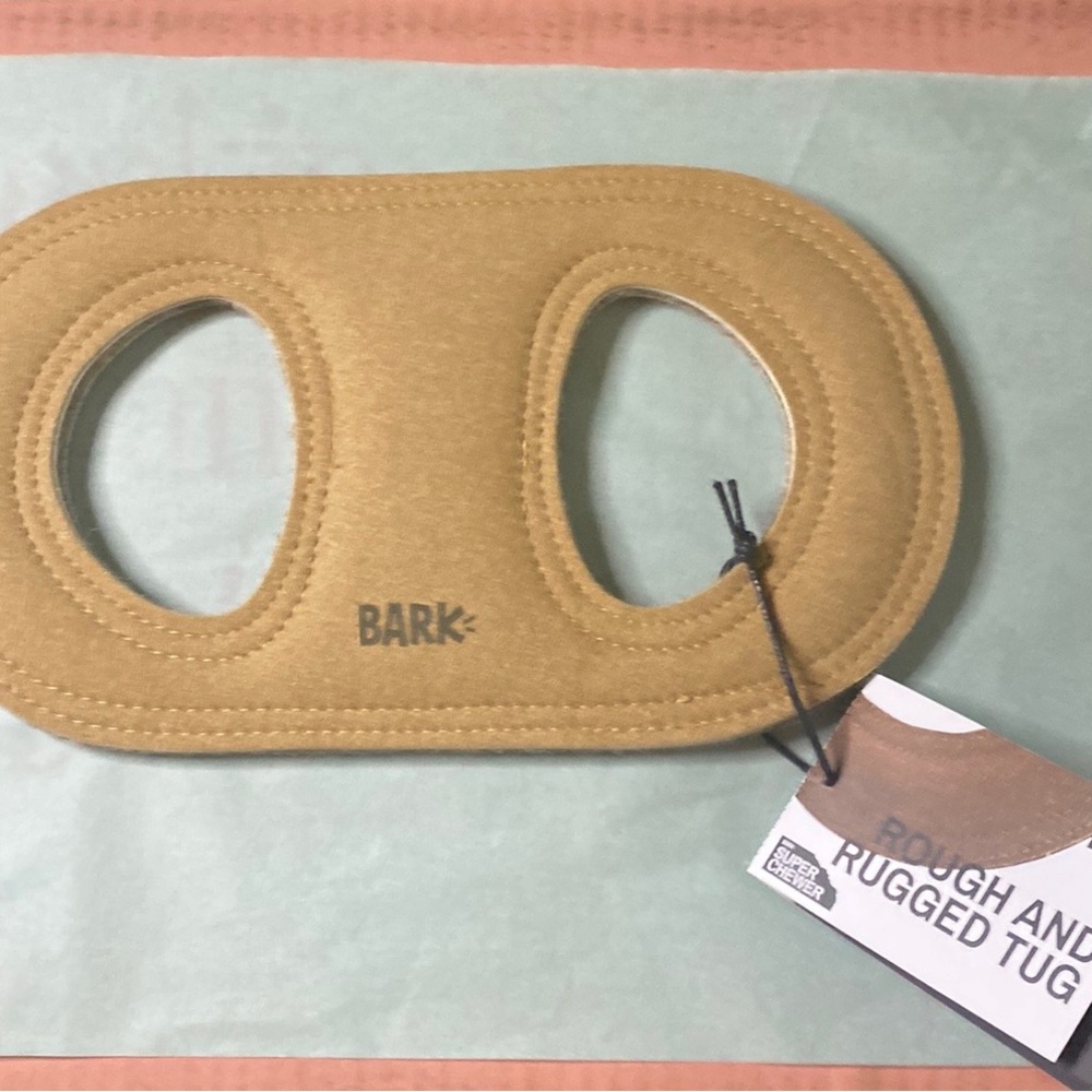 NEW Bark Box - Rough & Rugged TugToy for L Dogs 50lb plus. Faux Leather